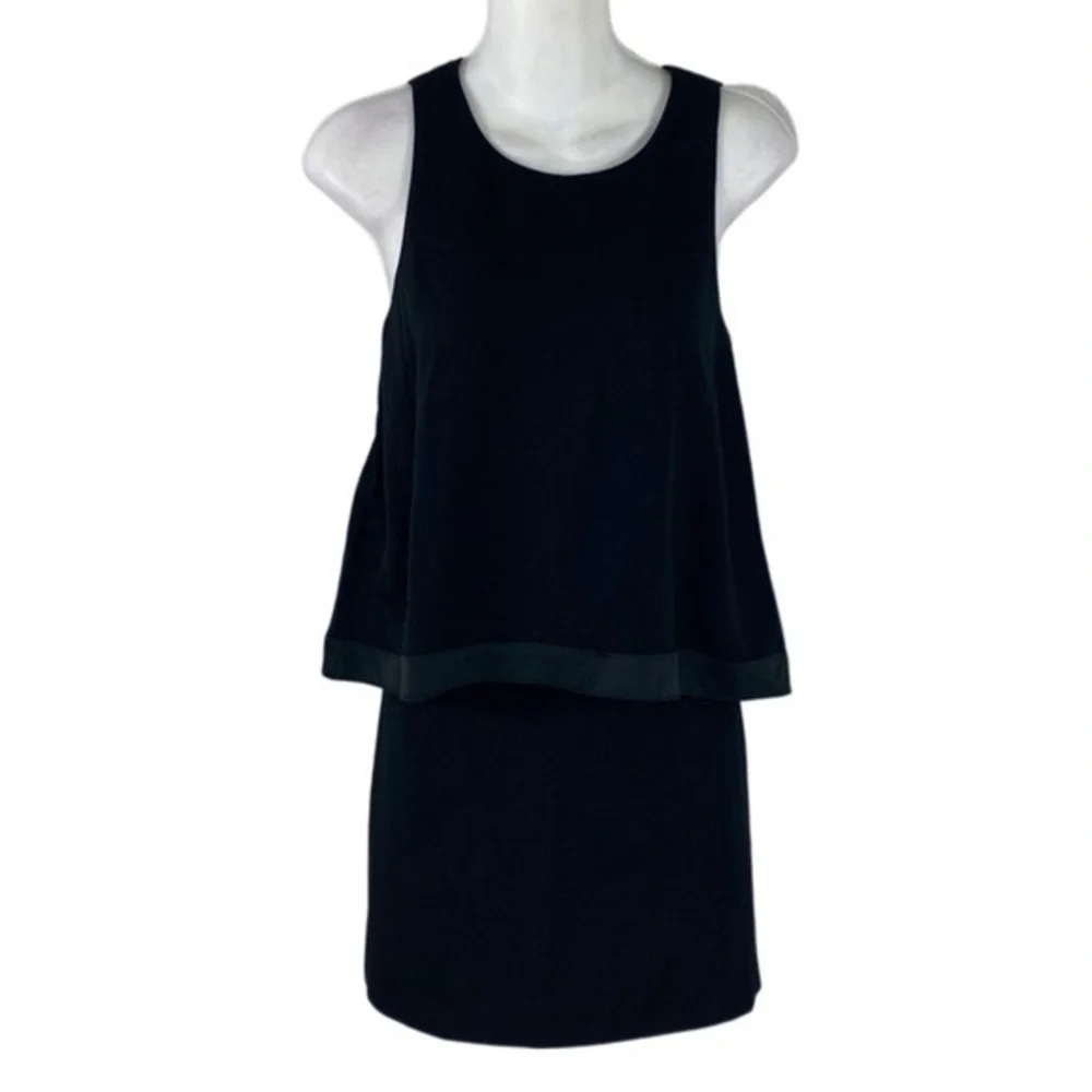 NWT Trina Turk Alaina Black Tiered Dress K6